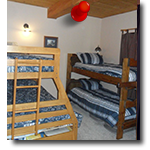 Main Level Bedroom Twin on Twin Bunkbed and Twin on Queen Bunkbed